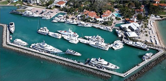 Fisher Island real estate and yacht life go hand in hand.